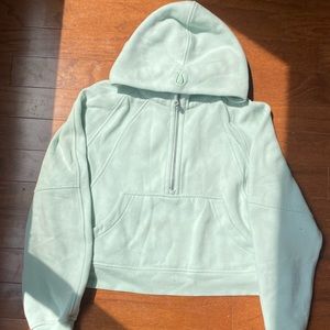 lululemon delicate mint scuba half zip